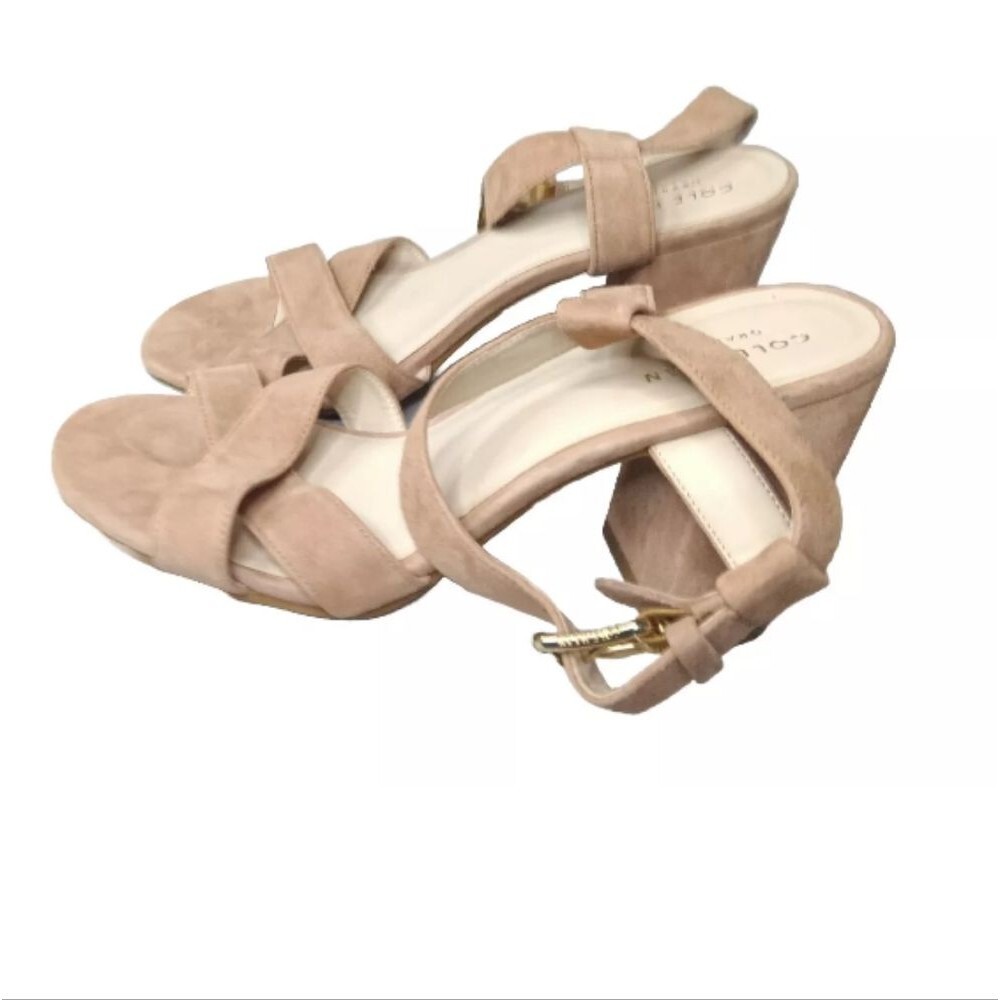 Cole Haan Kadi Sandals Size 6.5 B  Womens Shoes Peach Ankle Strap Retail $150 - Picture 5 of 10
